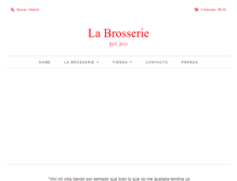 Tablet Screenshot of labrosserie.com